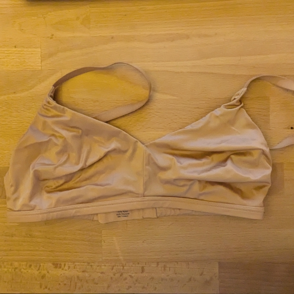 Negative underwear glace non-white bra in buff